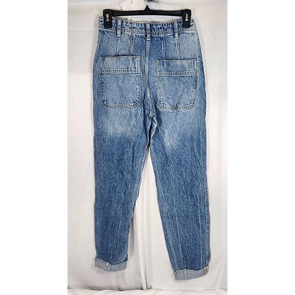 Free People We The Free Marion High Waisted Jean in Celeste Size 25 - Picture 4 of 14